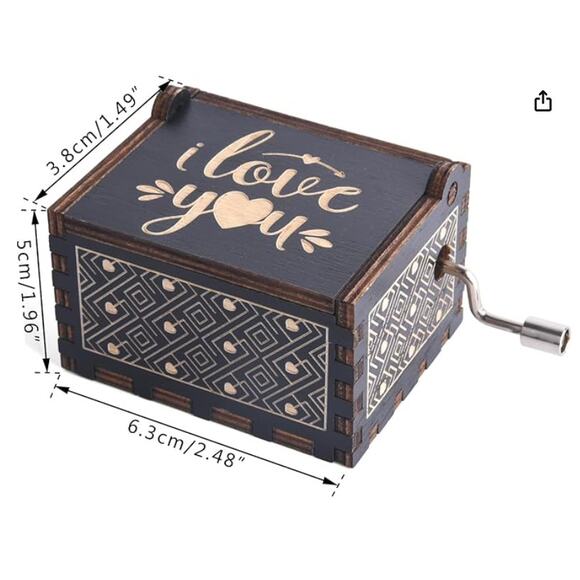 BOGO Wooden Music Box, Can't Help Falling in Love Music Box Gift BUY 1 GET 1 - Picture 4 of 6